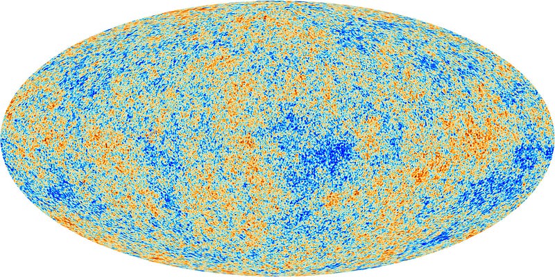 Planck map of temperature anisotropies in the cosmic microwave background